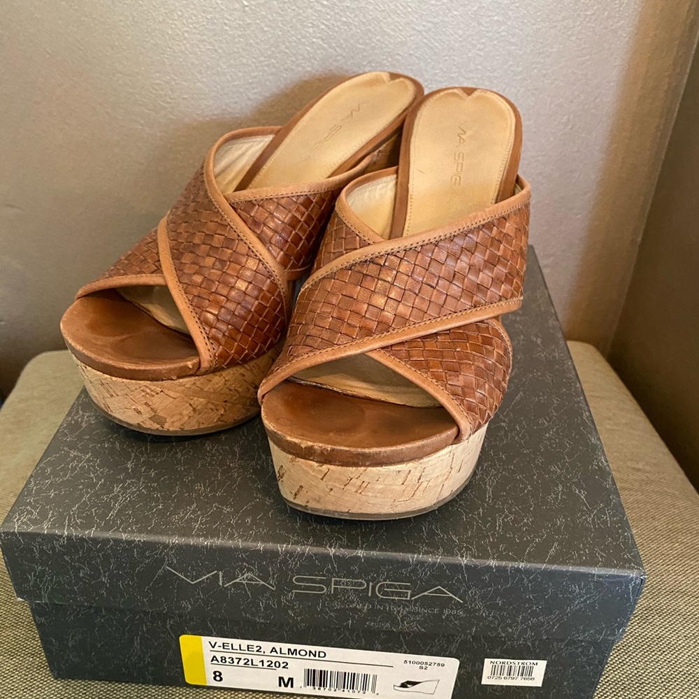 Via Spiga slide wedges